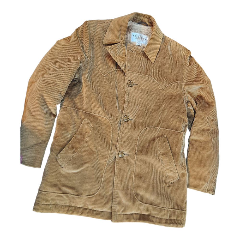 Grais mens Vintage corduroy coat sz‎ 40 Reg. made in USA chore barn coat western